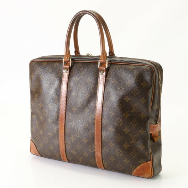 img 01698028 Louis Vuitton Porte Document Voyage Leather Bag Monogram