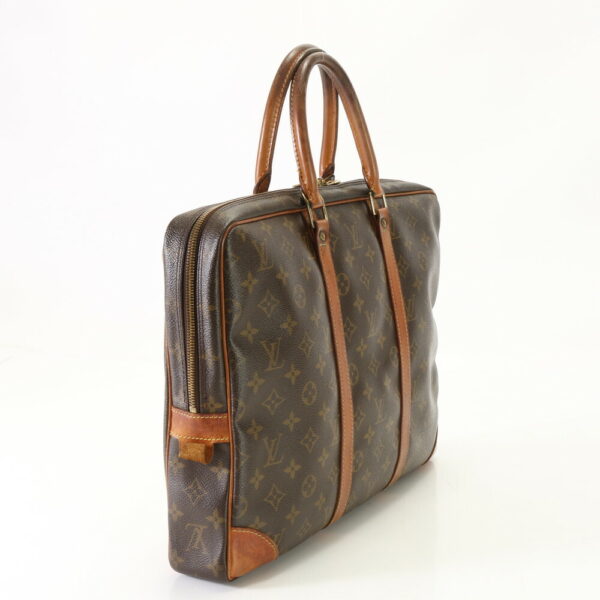 img 01698029 Louis Vuitton Porte Document Voyage Leather Bag Monogram