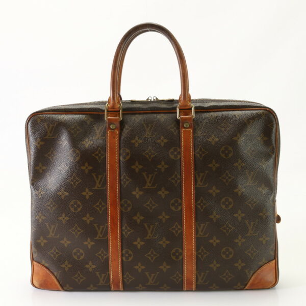 img 01698032 Louis Vuitton Porte Document Voyage Leather Bag Monogram