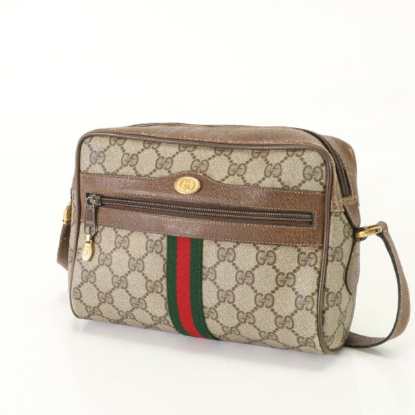 img 01701430 Gucci Sherry Line GG Supreme Leather Shoulder Bag