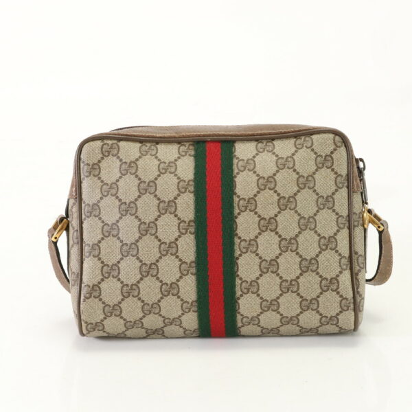 img 01701433 Gucci Sherry Line GG Supreme Leather Shoulder Bag