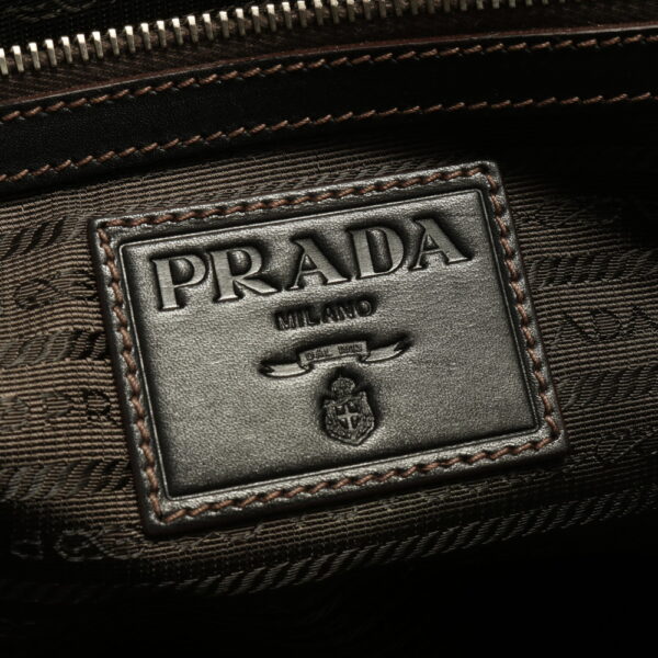 img 01701581 Prada Leather Big Logo Business Bag