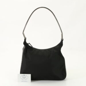 img 01710089 Prada Leather Shoulder Bag Gray