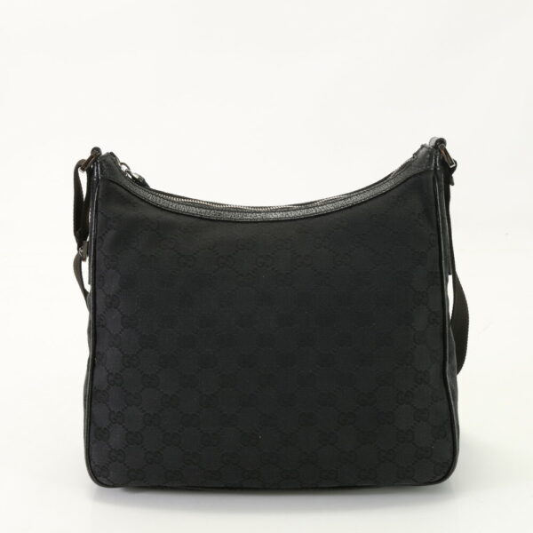 img 01710111 Gucci GG Leather Shoulder Bag Black