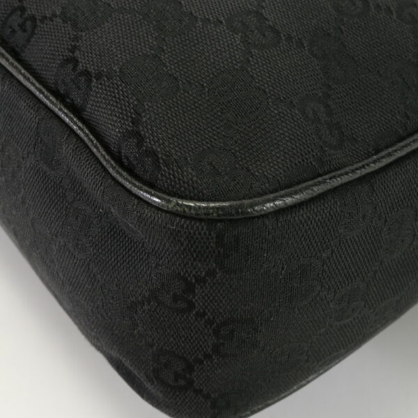 img 01710117 Gucci GG Leather Shoulder Bag Black