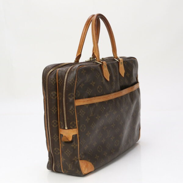 img 01726594 Louis Vuitton Monogram Porte Document Voyage Leather Tote Bag Brown