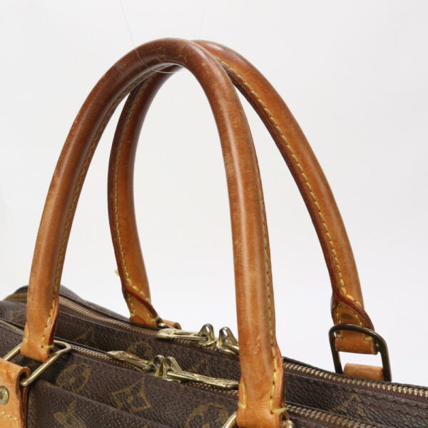 img 01726595 Louis Vuitton Monogram Porte Document Voyage Leather Tote Bag Brown