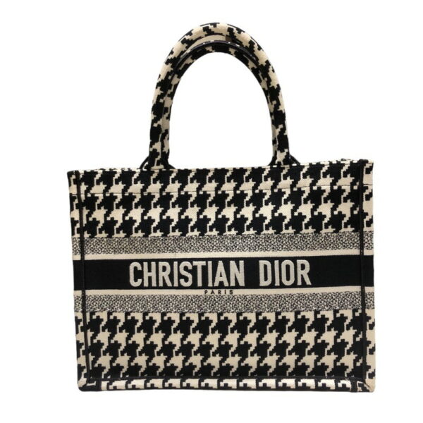 img 5409 Christian Dior Book Tote Medium Tote Bag Black White