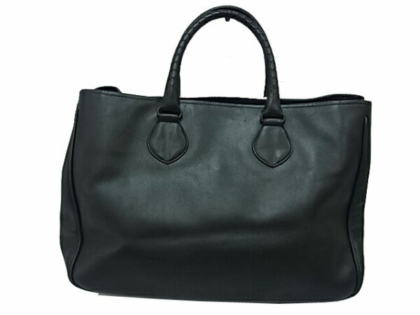 imgrc0082288222 Bottega Veneta Intrecciato Leather Tote Bag Black