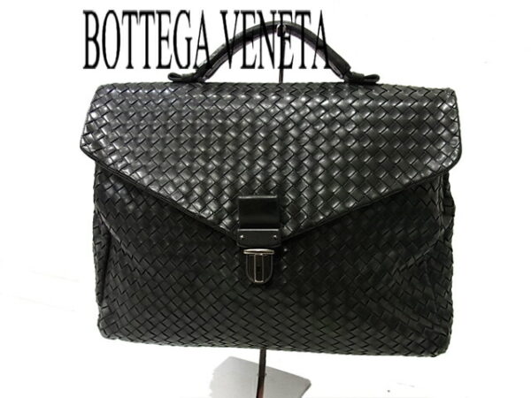 imgrc0082526802 Bottega Veneta Intrecciato Leather Briefcase Black