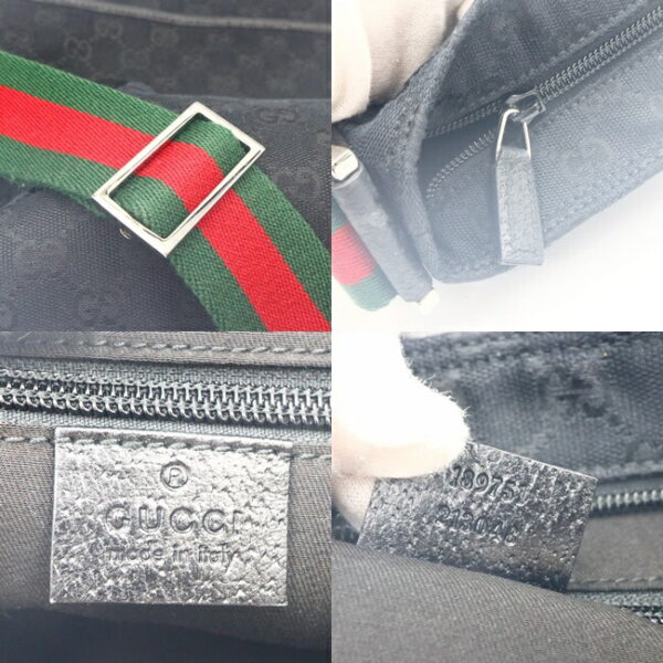 imgrc0094605010 Gucci GG Sherry Line Messenger Bag Black