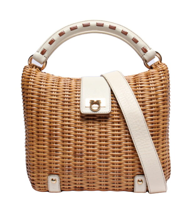 imgrc0100381599 Salvatore Ferragamo Gancini Basket Handbag