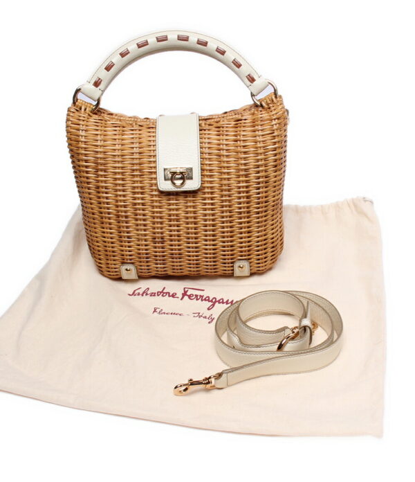 imgrc0100381609 Salvatore Ferragamo Gancini Basket Handbag