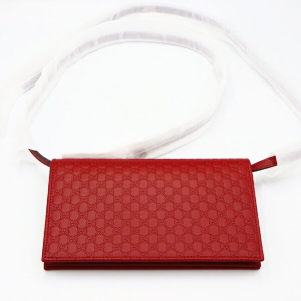 imgrc0102723874 Gucci Micro Guccissima 2WAY Shoulder Wallet Red