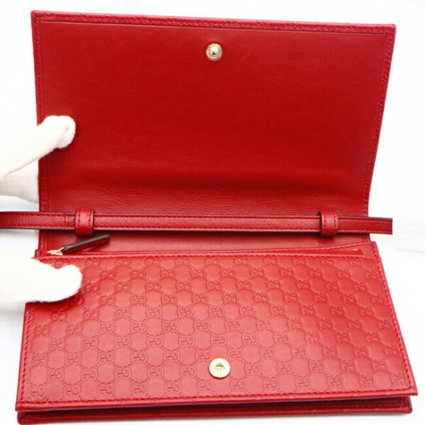 imgrc0102723879 Gucci Micro Guccissima 2WAY Shoulder Wallet Red