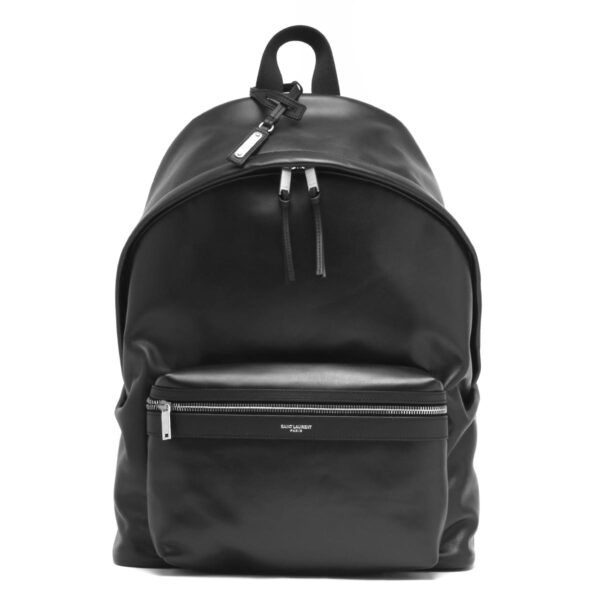 lbsl5349670ay3f1000 Saint Laurent City Leather Backpack Black