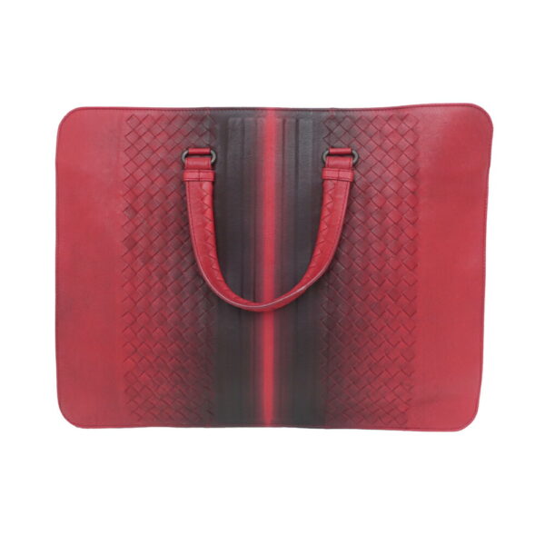 m2408 06 803074mr 01 Bottega Veneta Intrecciato Tote Bag Gradient Red