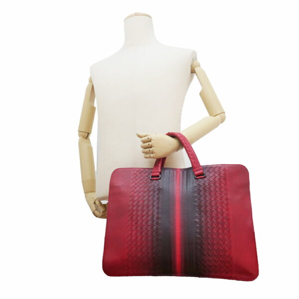 m2408 06 803074mr 08 Bottega Veneta Intrecciato Tote Bag Gradient Red