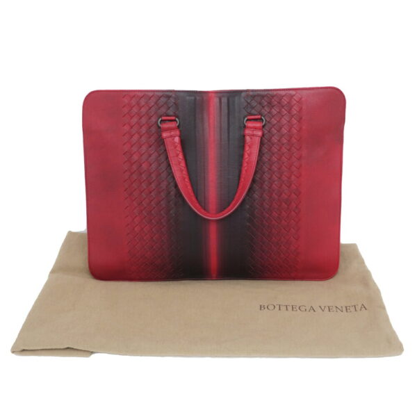 m2408 06 803074mr 09 Bottega Veneta Intrecciato Tote Bag Gradient Red