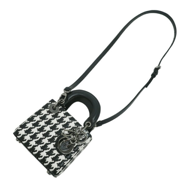 m2409 06 803116mr 07 Dior Lady Dior Handbag Micro Houndstooth Pattern