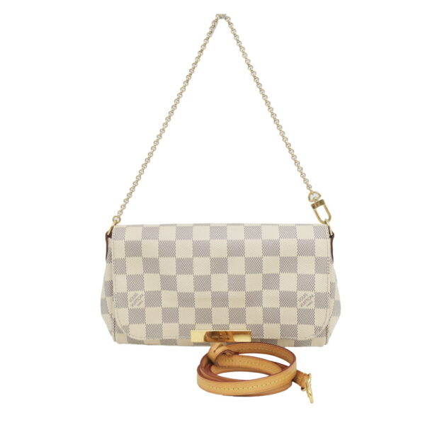 m2409 06 803225mr Louis Vuitton Favorite PM 2way Shoulder Bag Damier Azur