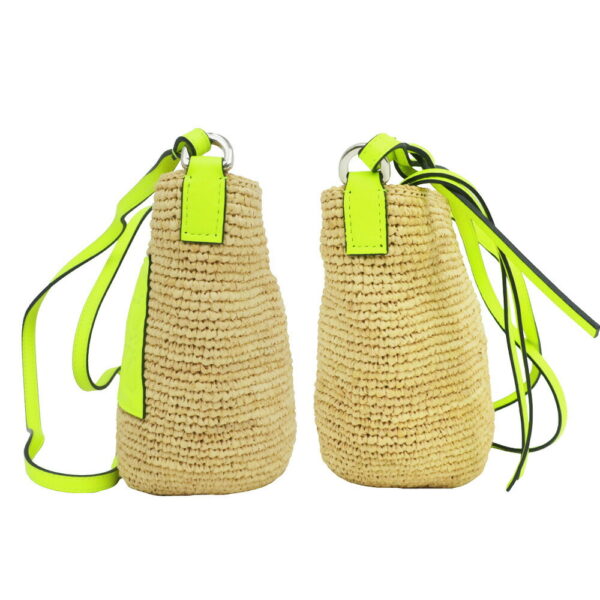 m2409 06 803721mr 02 Loewe Raffia Shoulder Bag Yellow