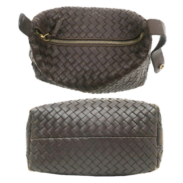 m2410 06 803950mr 03 Bottega Veneta One Shoulder Mini Handbag Intrecciato Brown