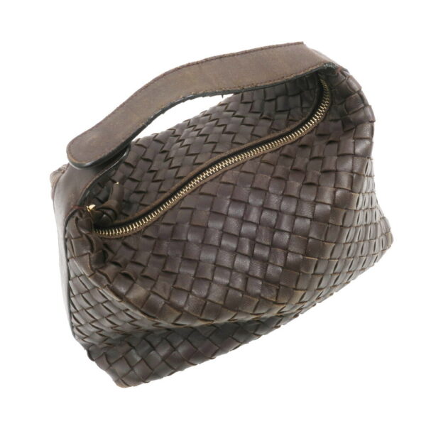 m2410 06 803950mr 08 Bottega Veneta One Shoulder Mini Handbag Intrecciato Brown