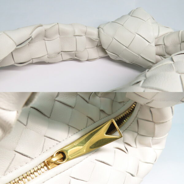 n2409 06 302540mi 07 Bottega Veneta Jodi Mini Handbag Intrecciato White