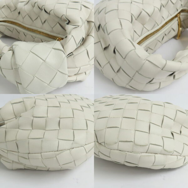 n2409 06 302540mi 08 Bottega Veneta Jodi Mini Handbag Intrecciato White