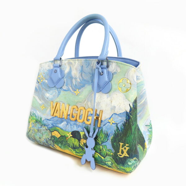 n2409 06 302853ms 01 Louis Vuitton Montaigne MM Tote Bag Masters Collection Van Gogh