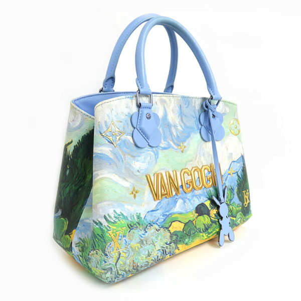 n2409 06 302853ms 02 Louis Vuitton Montaigne MM Tote Bag Masters Collection Van Gogh