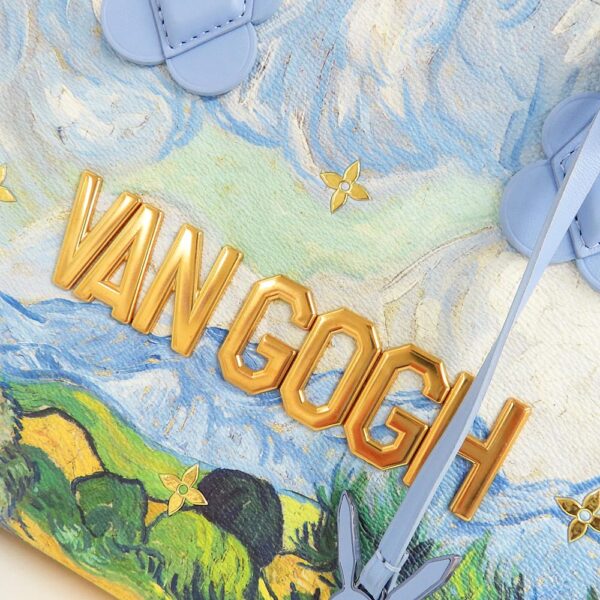 n2409 06 302853ms 05 Louis Vuitton Montaigne MM Tote Bag Masters Collection Van Gogh