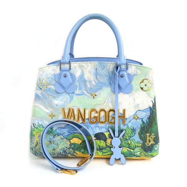 n2409 06 302853ms 09 Louis Vuitton Montaigne MM Tote Bag Masters Collection Van Gogh