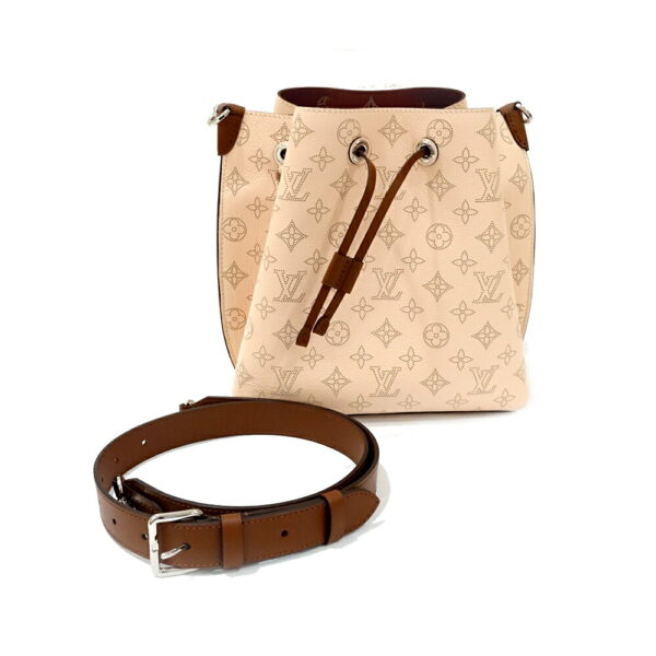 s2407 06 505133ha Louis Vuitton Mahina Mulia 2WAY Bag Handbag Crème