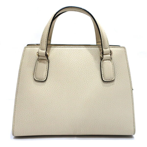 s2409 06 506036ko 01 Gucci Soho Interlocking G 2Way Bag Leather White