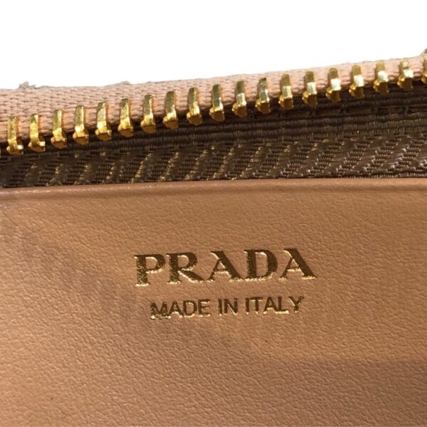 s 10117239 0 Prada Triangle Shoulder Bag Raffia Leather Natural