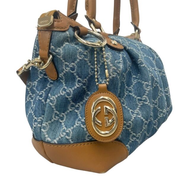 s 3383352 0 Gucci Sookie Diamante Handbag Denim Blue