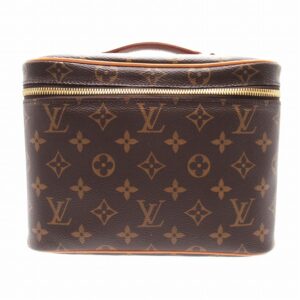 Louis Vuitton Monogram Nice BB Vanity Bag Brown