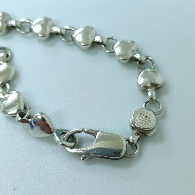 Tiffany Puff Heart Bracelet Silver - Image 10