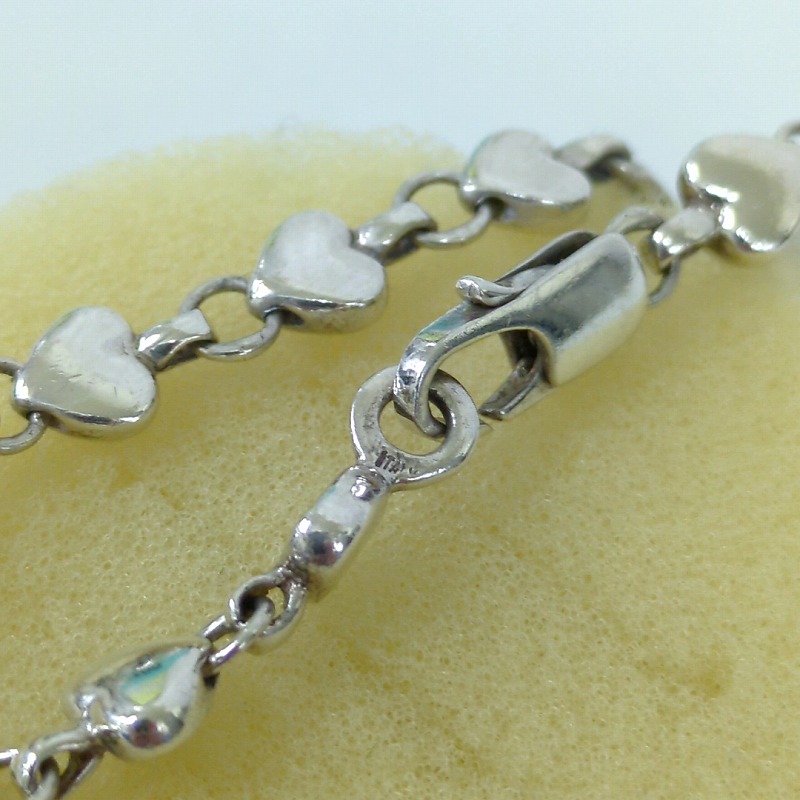 Tiffany Puff Heart Bracelet Silver - Image 15