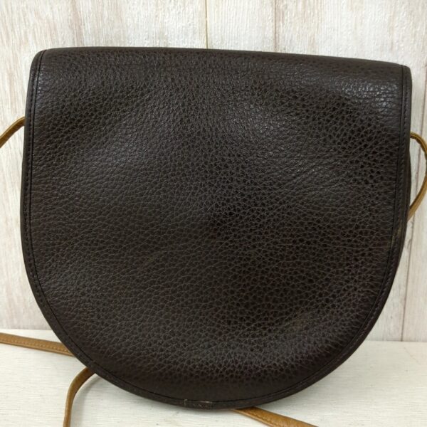 20240607 144132654 Christian Dior Vintage Leather Shoulder Bag Dark Brown jUSTBAG JustbagNet