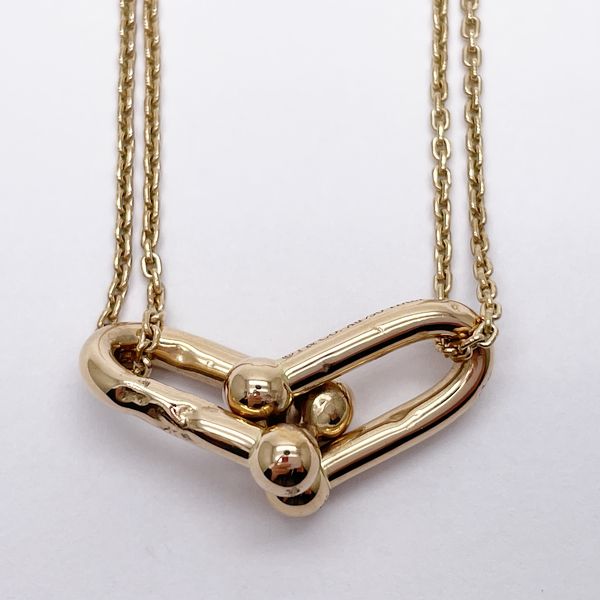 Tiffany Hardware Double Link Necklace Pink Gold - Image 2