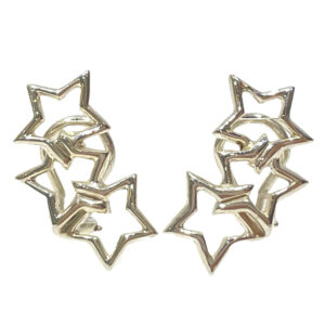 Tiffany Triple Star Earrings Silver