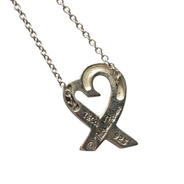 Tiffany Paloma Picasso Loving Heart Necklace Diamond Silver - Image 4