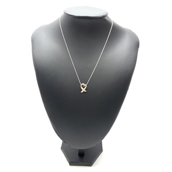 Tiffany Paloma Picasso Loving Heart Necklace Diamond Silver - Image 8