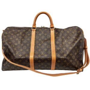 Louis Vuitton Keepall 55 Bandouliere Monogram Boston Bag