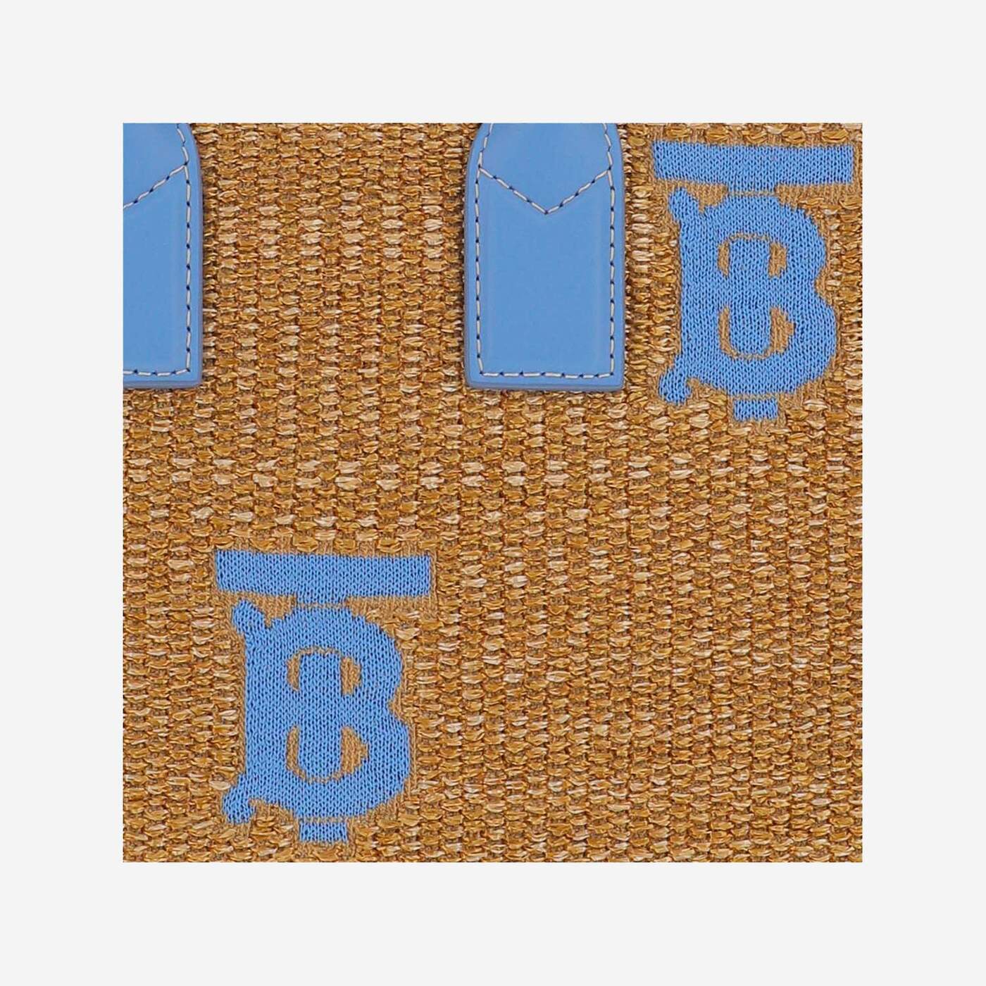 Burberry Raffia Tote Bag Blue - Image 4