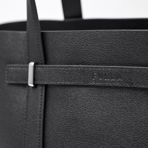 Furla Giove L Leather Tote Bag Black - Image 8