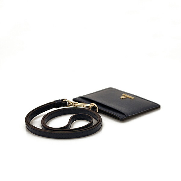 Furla Leather ID Holder Blue - Image 4